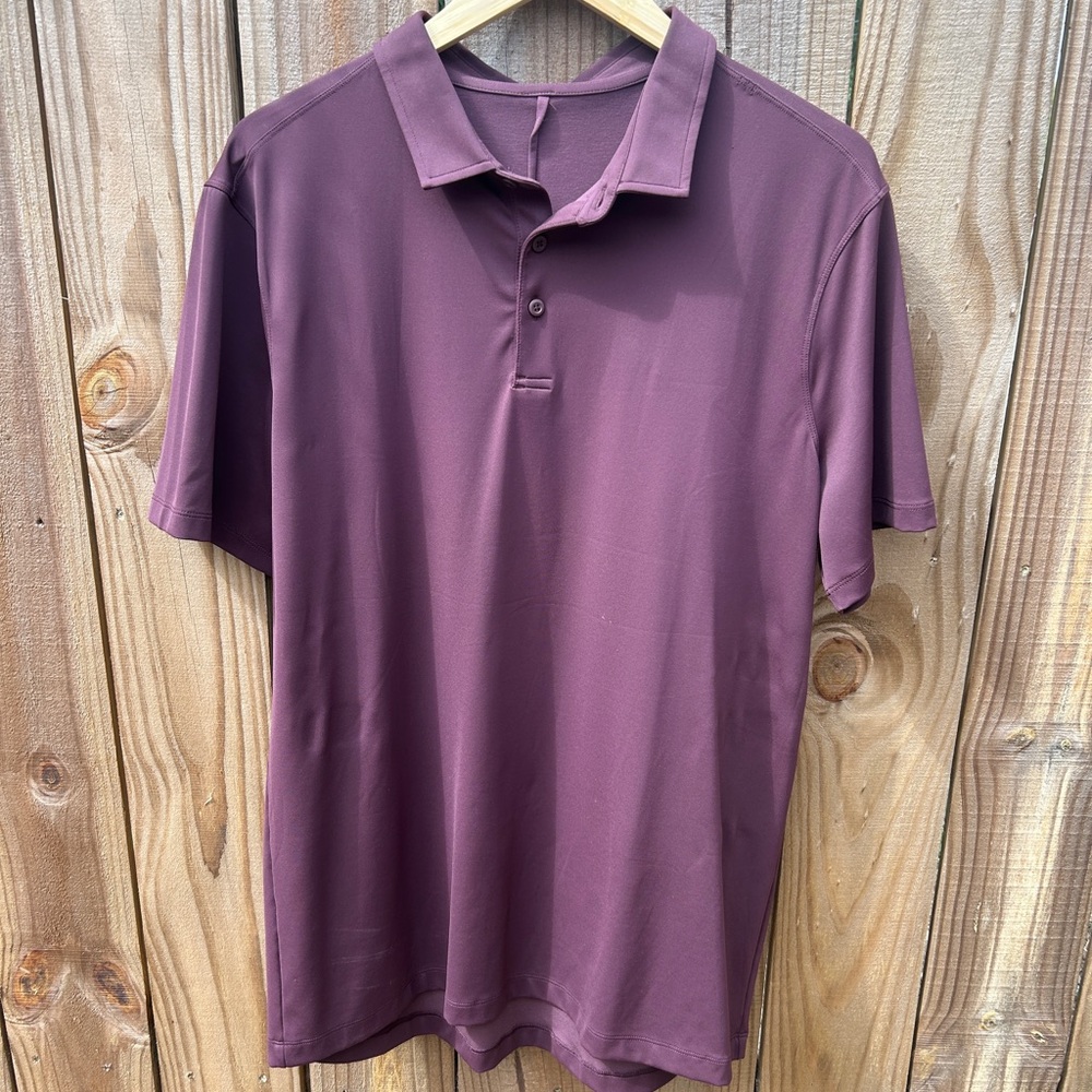 Lululemon Athletica Purple Polo Shirt Performance Wear